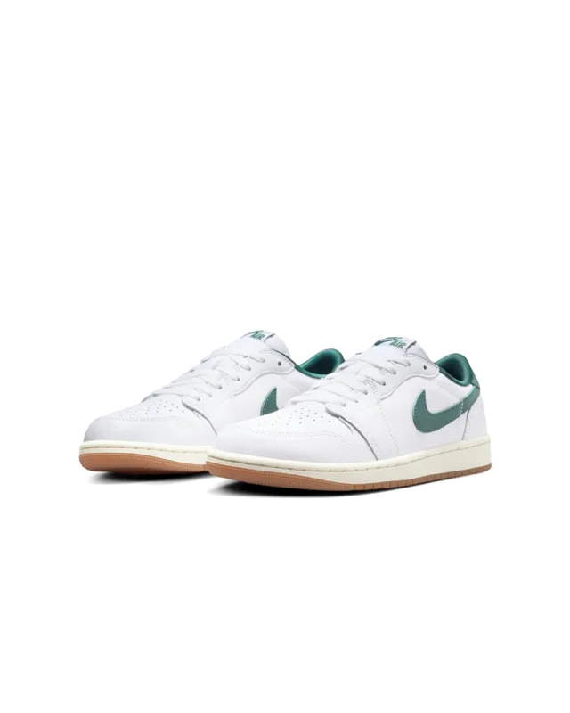 Womens Air Jordan 1 Retro Low OG - White / Oxidized Green / Sail