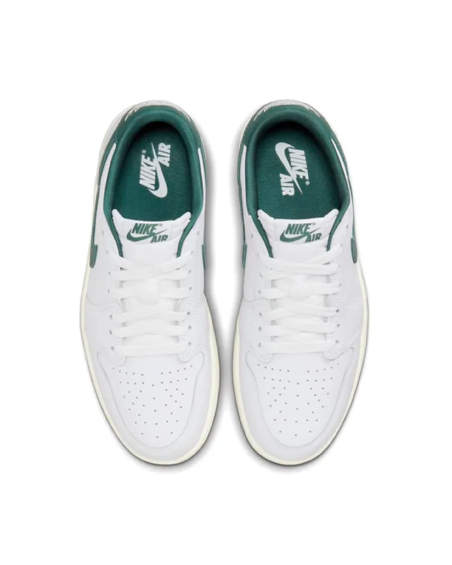 Womens Air Jordan 1 Retro Low OG - White / Oxidized Green / Sail