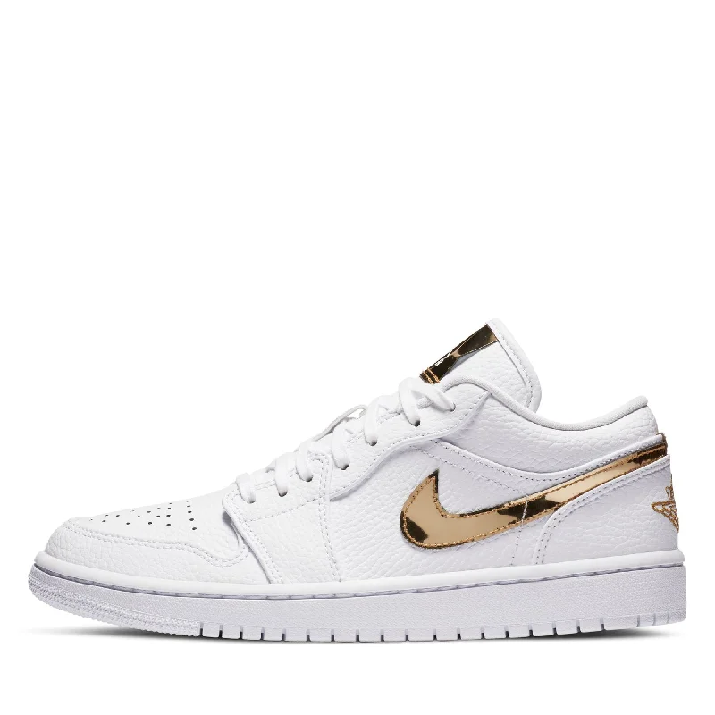 Women's Air Jordan 1 Low SE - White/Metallic Gold