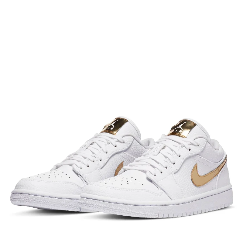 Women's Air Jordan 1 Low SE - White/Metallic Gold