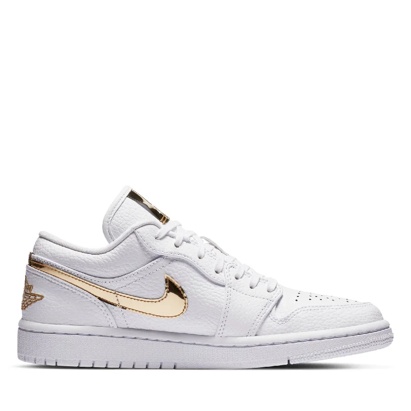 Women's Air Jordan 1 Low SE - White/Metallic Gold