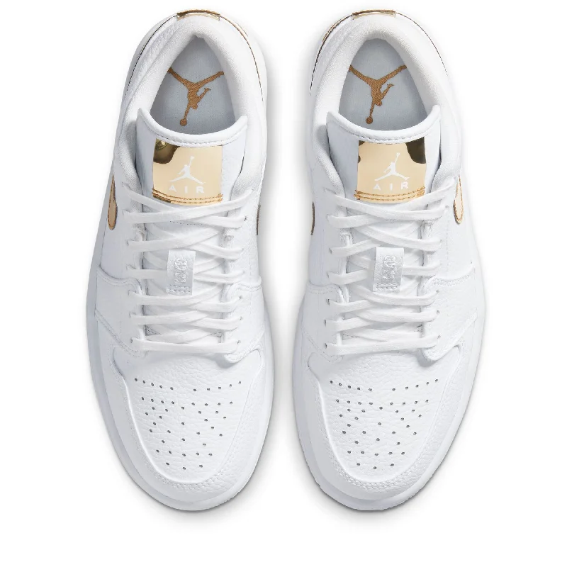 Women's Air Jordan 1 Low SE - White/Metallic Gold