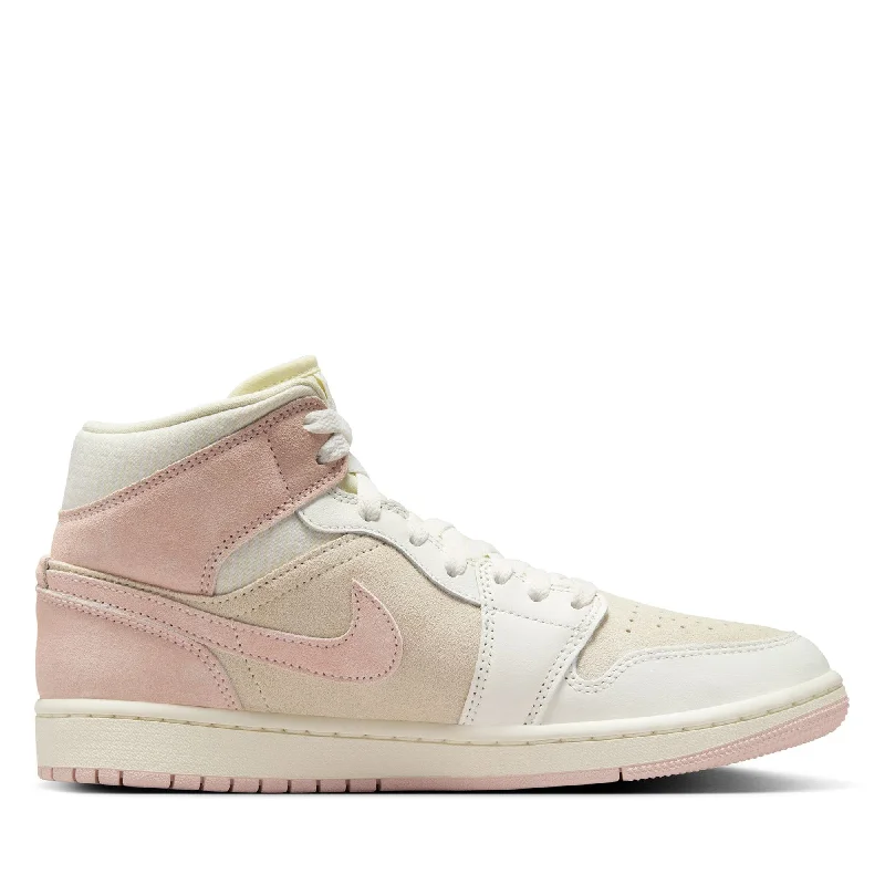 Women's Air Jordan 1 Mid SE - Coconut Milk/Legend Pink