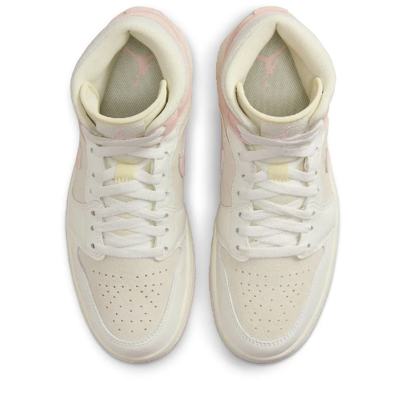 Women's Air Jordan 1 Mid SE - Coconut Milk/Legend Pink