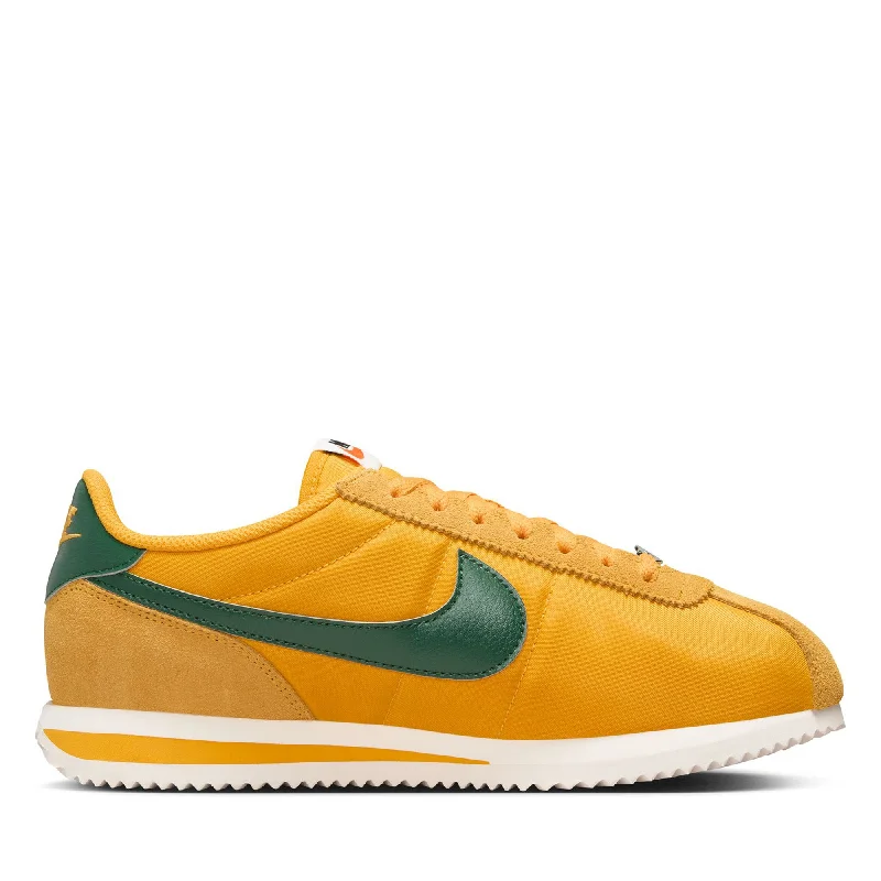 Women's Nike Cortez Textile - Yellow Ochre/Gorge Green