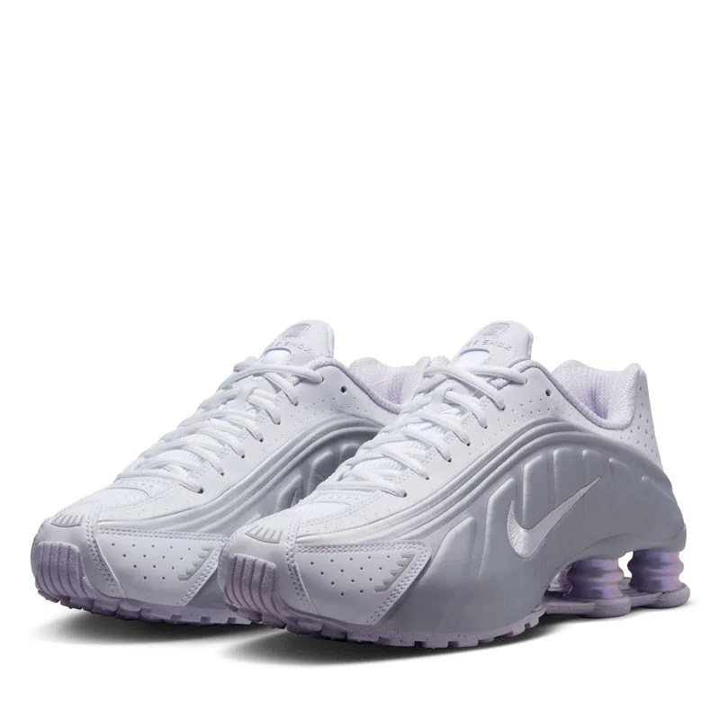 Women's Nike Shox R4 - White/Barely Grape