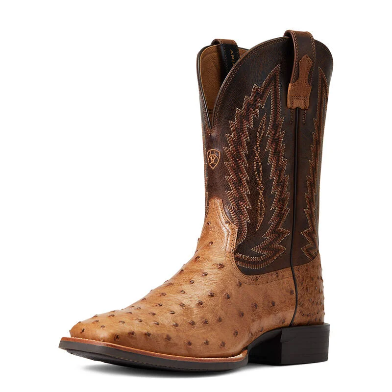 Ariat Men's Quantum Primo Western Ranger Full Quill Ostrich Boot 10040281