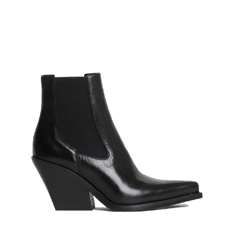 Adele Black Ankle Boots