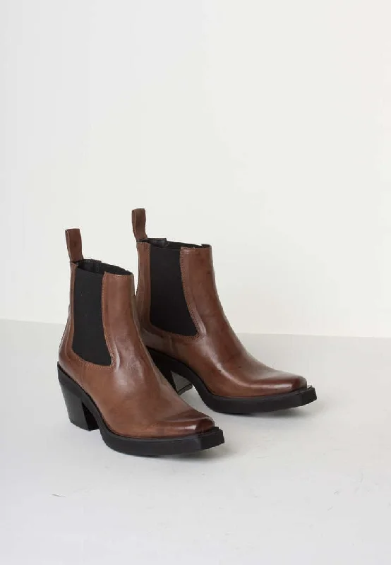 Etna Caramel Ankle Boots