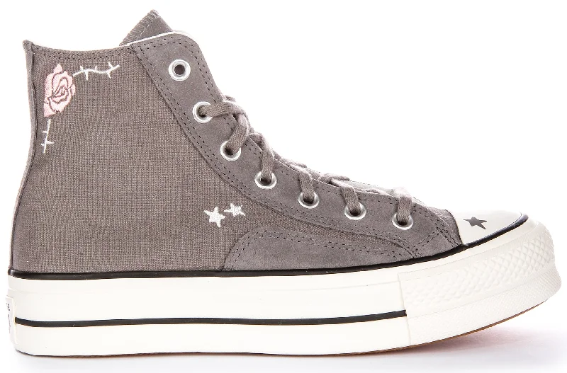 Converse All Star Lift Scribble A09165C In Grey For Women