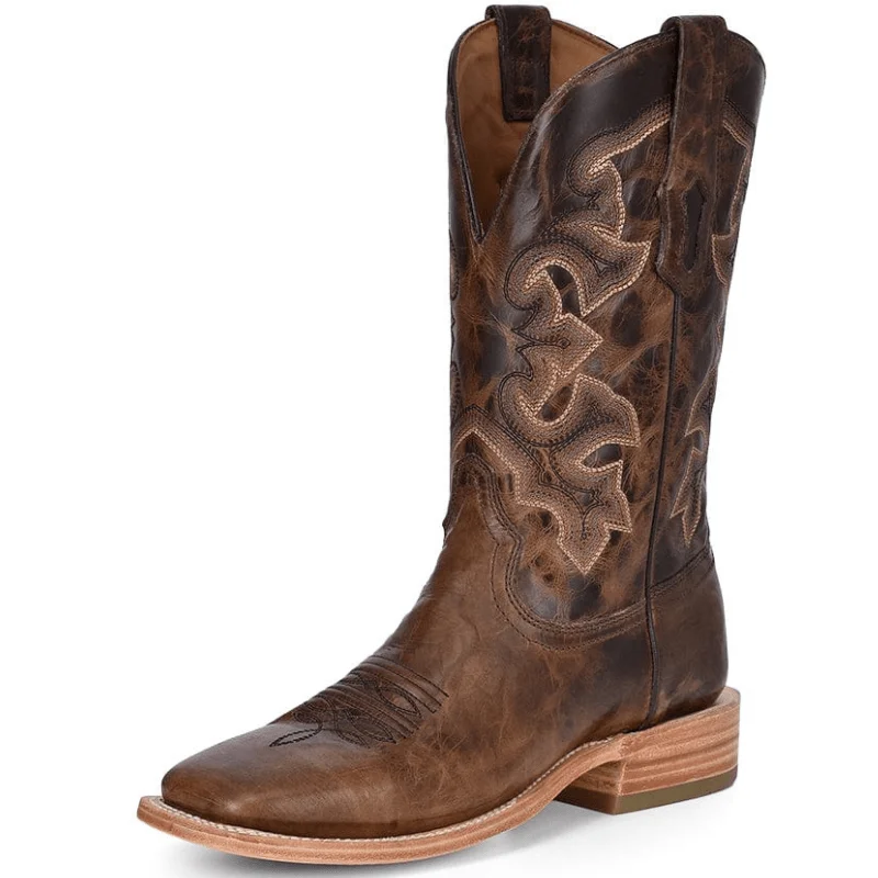 Corral Men's Moka Embroidered Wide Square Toe Western Boots A4264