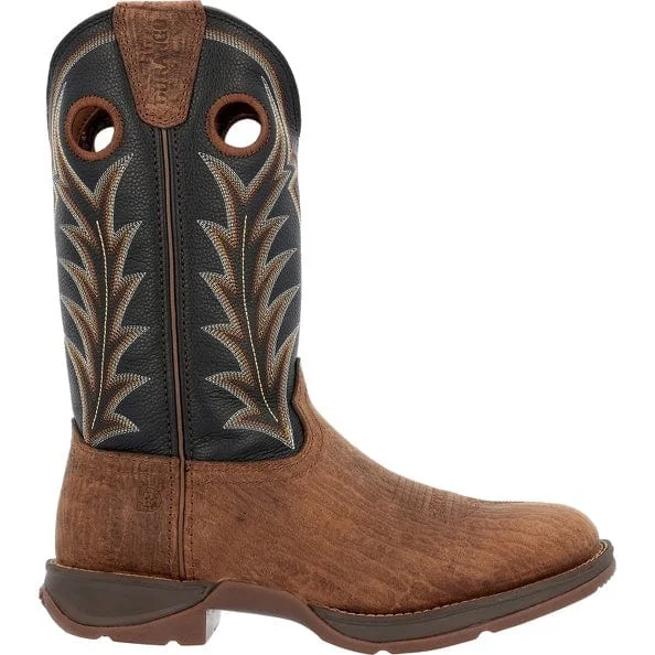 Durango Men's Rebel Oak Bark Midnight Round Toe Western Boots DDB0428