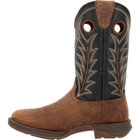 Durango Men's Rebel Oak Bark Midnight Round Toe Western Boots DDB0428