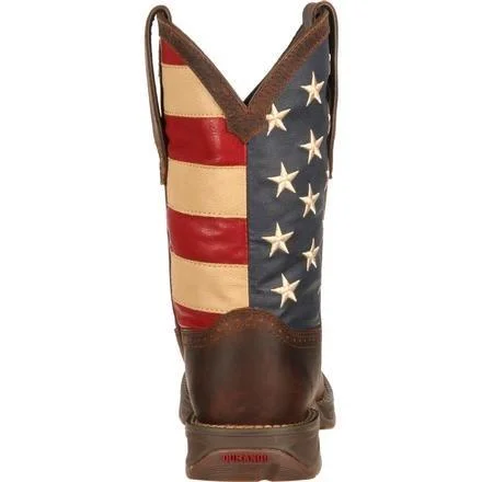 Durango Men's Rebel Patriotic American Flag Square Toe Western BootS DB5554