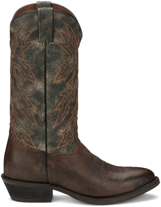 Nocona Men's Mitchell Antiqued Brown Round Toe Western Boots HR5575