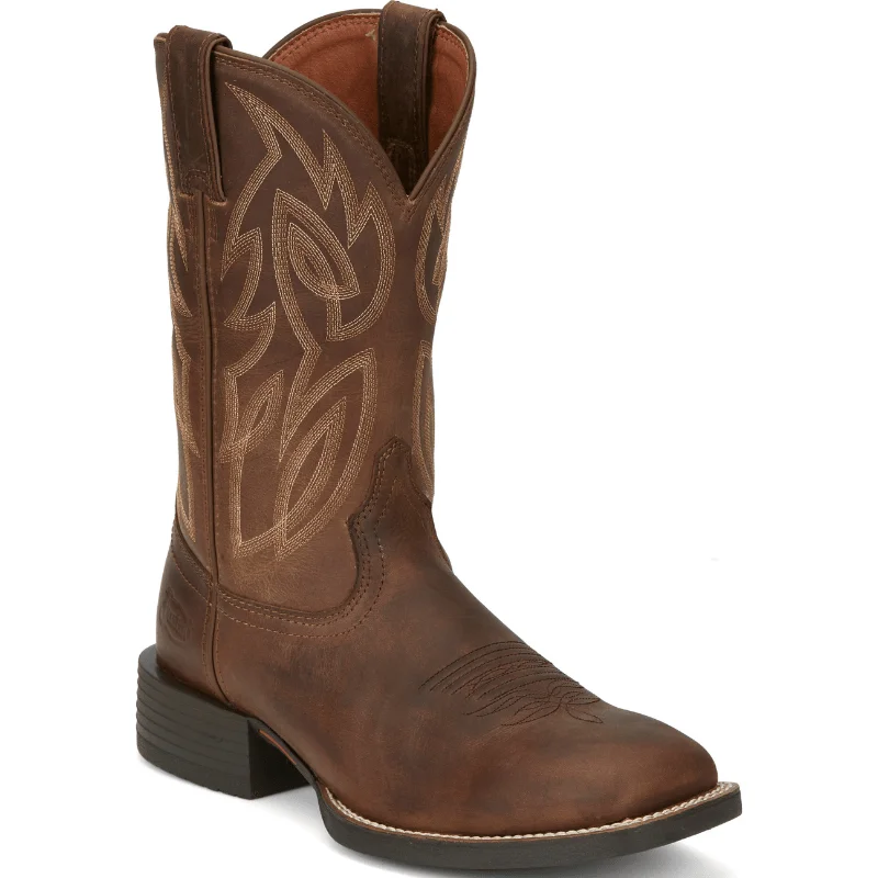 Justin Men's Stampede Canter Dusky Brown Western Boots SE7510