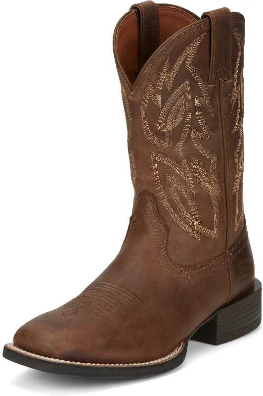 Justin Men's Stampede Canter Dusky Brown Western Boots SE7510