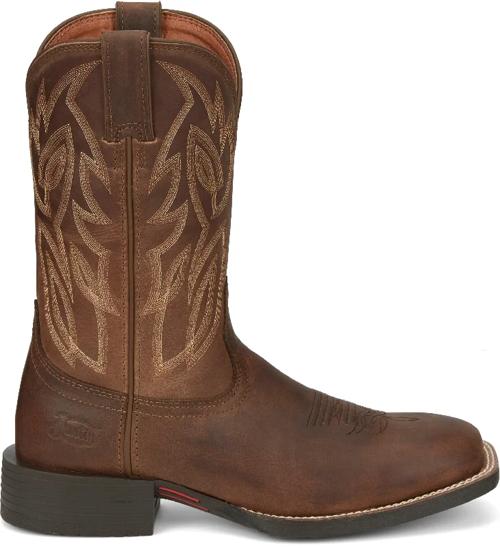 Justin Men's Stampede Canter Dusky Brown Western Boots SE7510