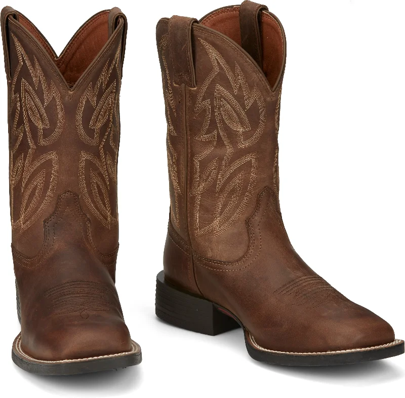 Justin Men's Stampede Canter Dusky Brown Western Boots SE7510