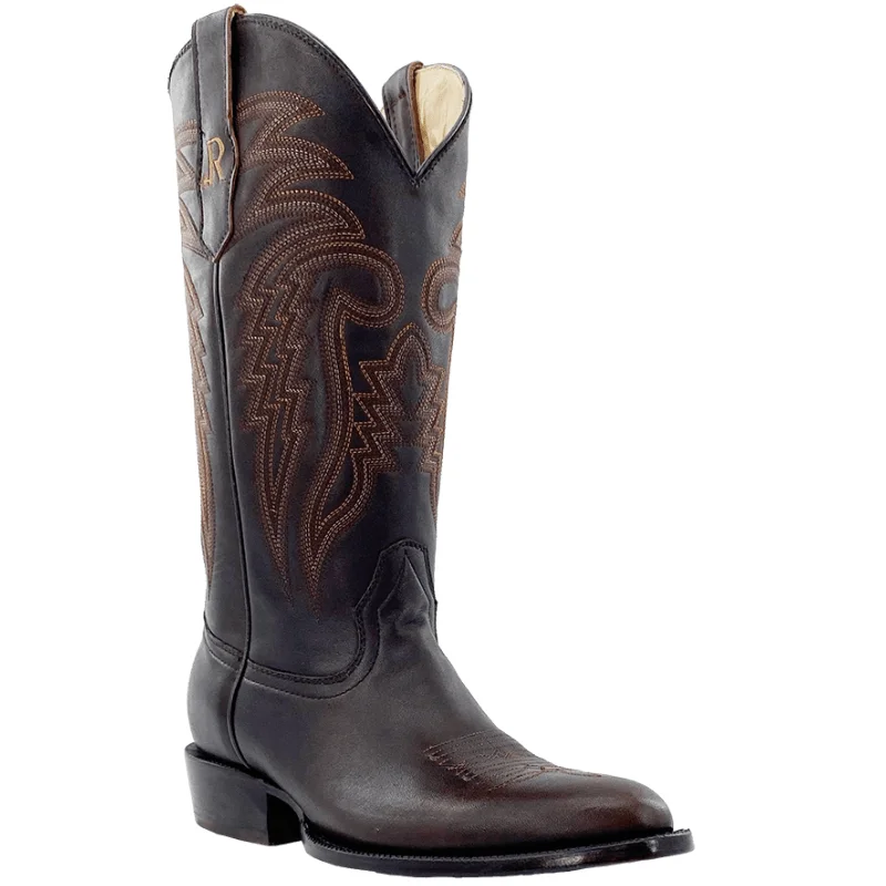 R. Watson Men's Chocolate Sinatra Cowhide Western Boots RW7009-3