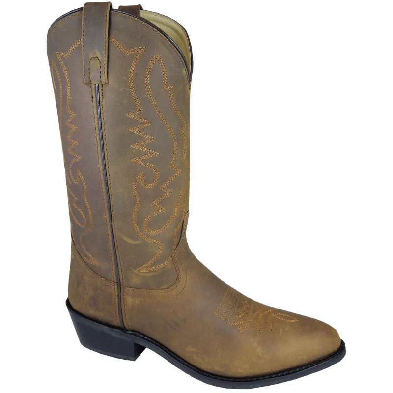 Smoky Mountain Men's Denver Brown Oil Distressed Western Boots 4034