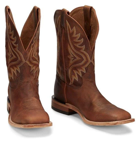 Tony Lama Men's Avett Honey Brown Americana Western Boots 7956