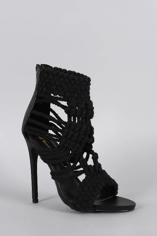 Privileged Knit Crochet Heel