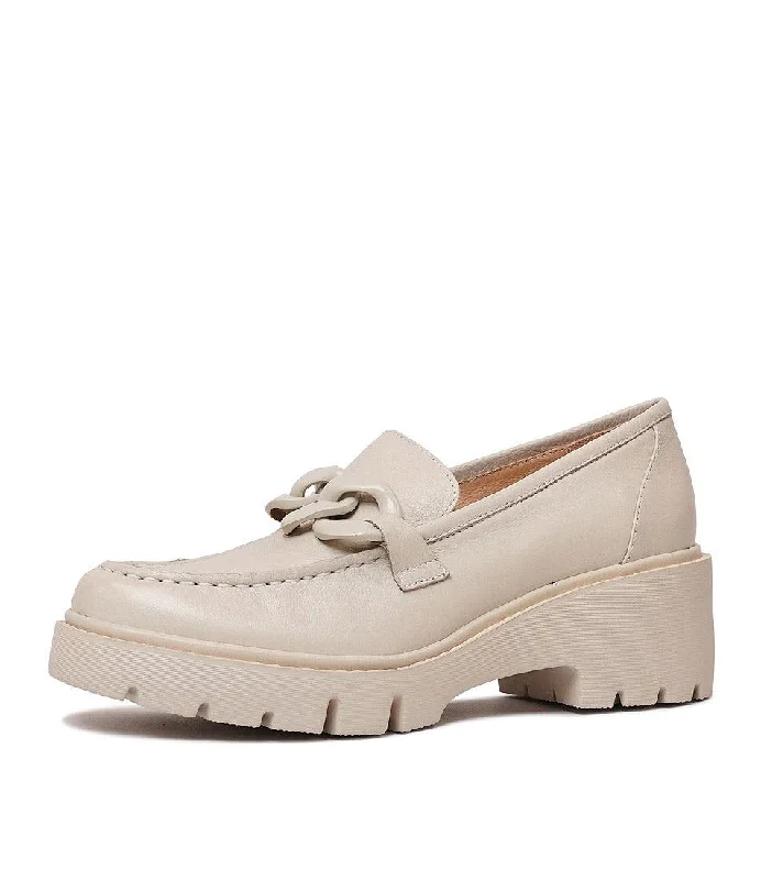 Unnay Almond Leather Loafers