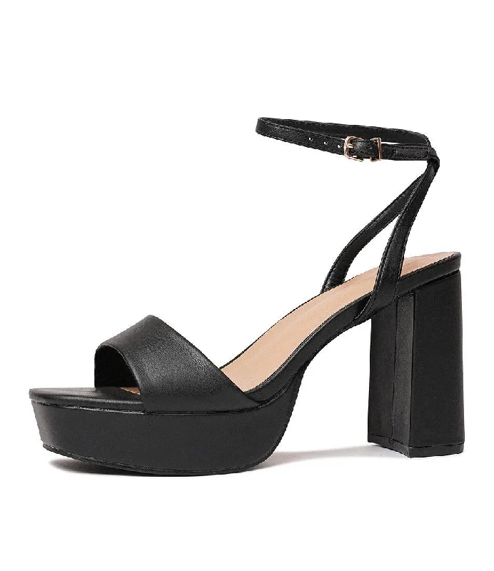 Zaina Black Heels