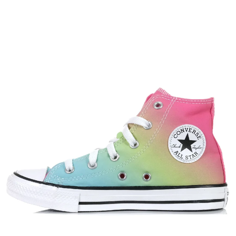 Converse CT 2V Hyper Brights Hi Triple Cyan Multi