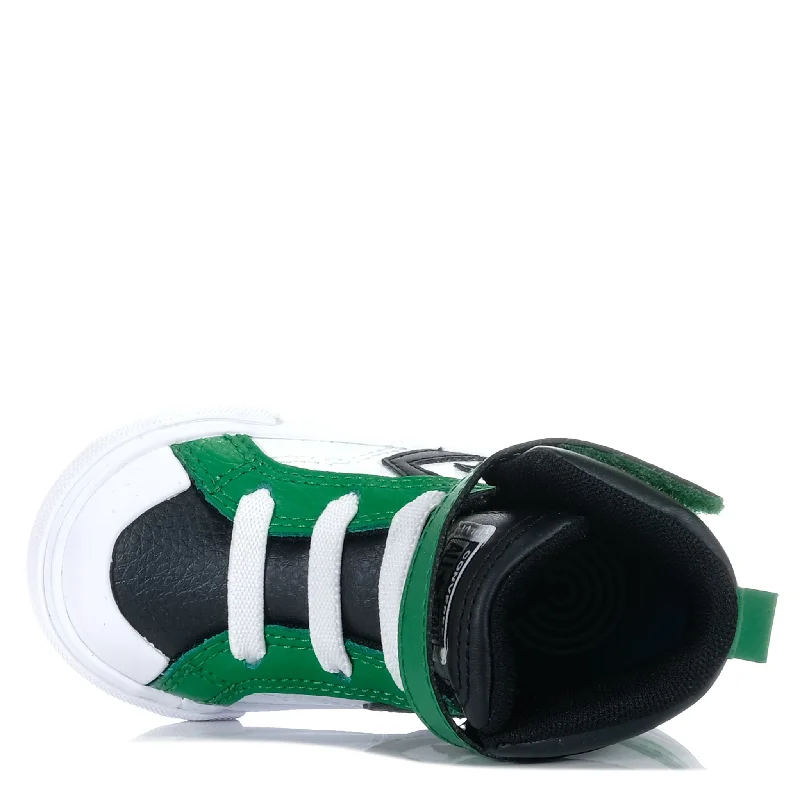 Converse Toddler Pro Blaze Strap Hi White/Green