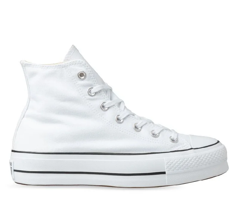 CONVERSE WOMENS CHUCK TAYLOR ALL STAR LIFT HI - WHITE/BLACK