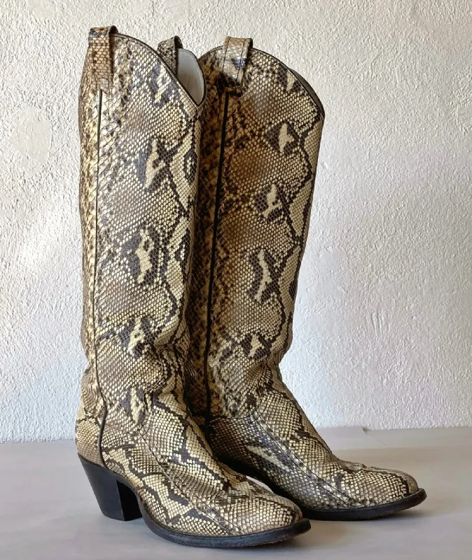 Full Python Vintage Boots 6N Amazing!