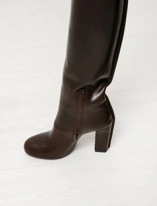 High Boots Midnight Brown