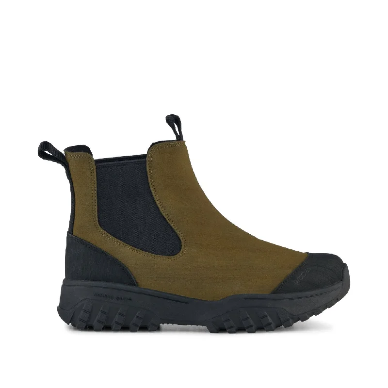 Magda Rubber Track Boot (Dark Olive + Black)