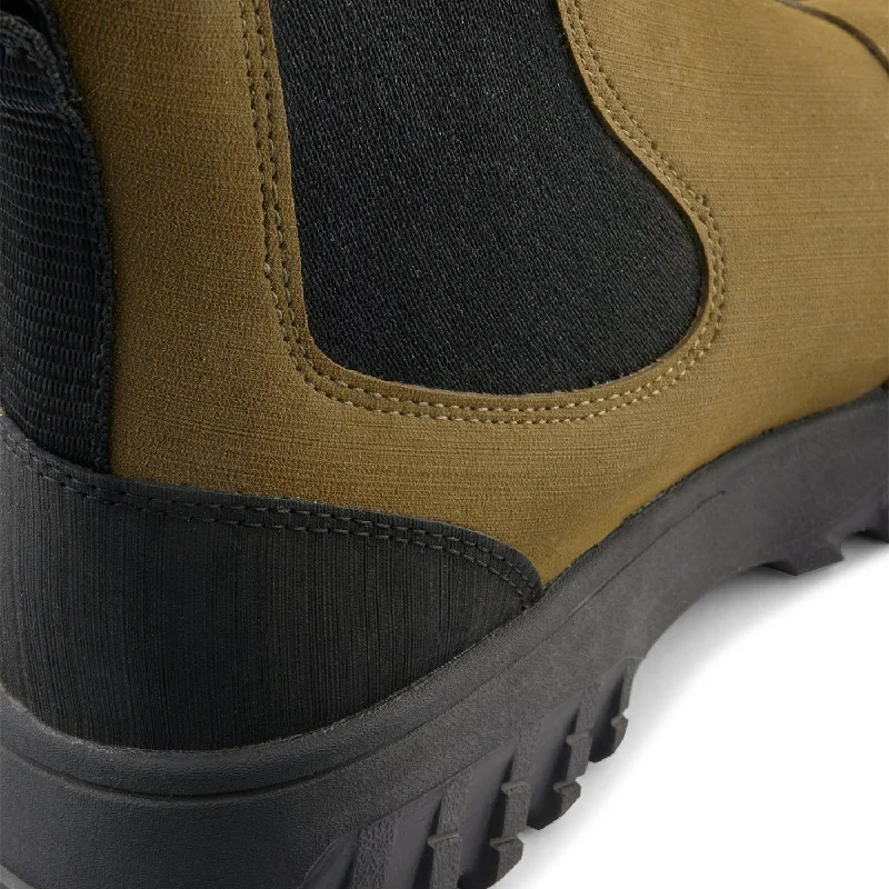 Magda Rubber Track Boot (Dark Olive + Black)