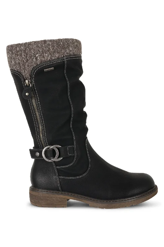 Waterproof Mid Calf Boot | BLACK | SPIRE ZZ