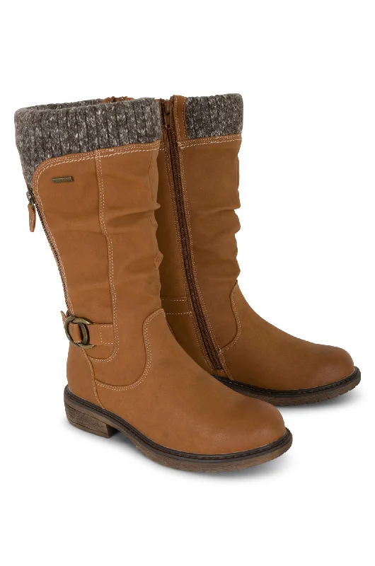 Waterproof Mid Calf Boot | TAN | SPIRE ZZ