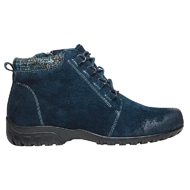 Propet Women's Delaney Suede Boots Navy