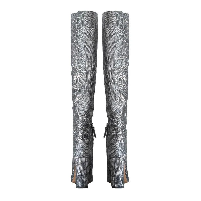 Pura Lopez Eclipse Sequins Over-the-knee Boots