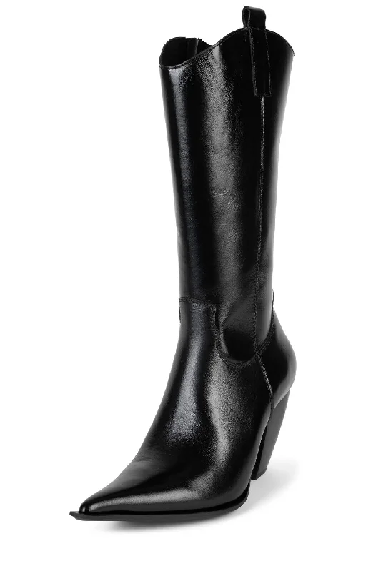 Jeffrey Campbell Reckon Knee Boots in Black