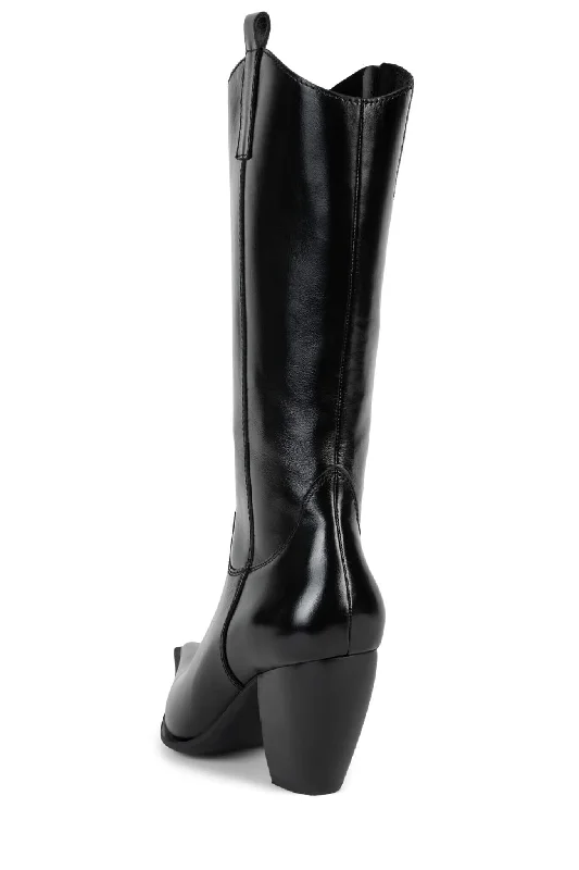 Jeffrey Campbell Reckon Knee Boots in Black