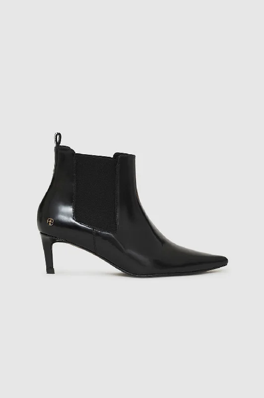 Stevie Boots - High-Shine Black