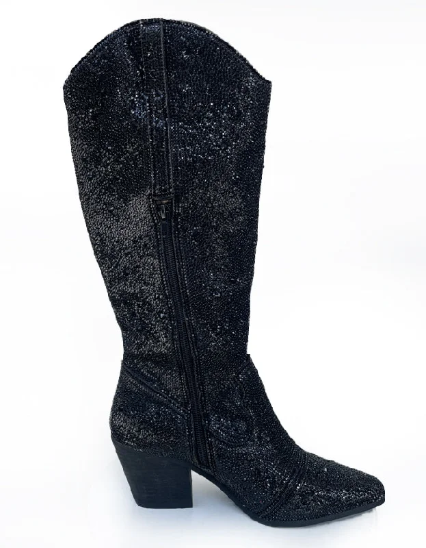 Westyn Black Jewel Boots