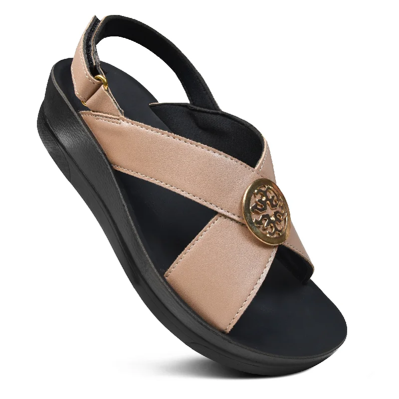 AEROTHOTIC Merak Back Strap Platform Sandals for Women - Original Thailand Imported - L1401