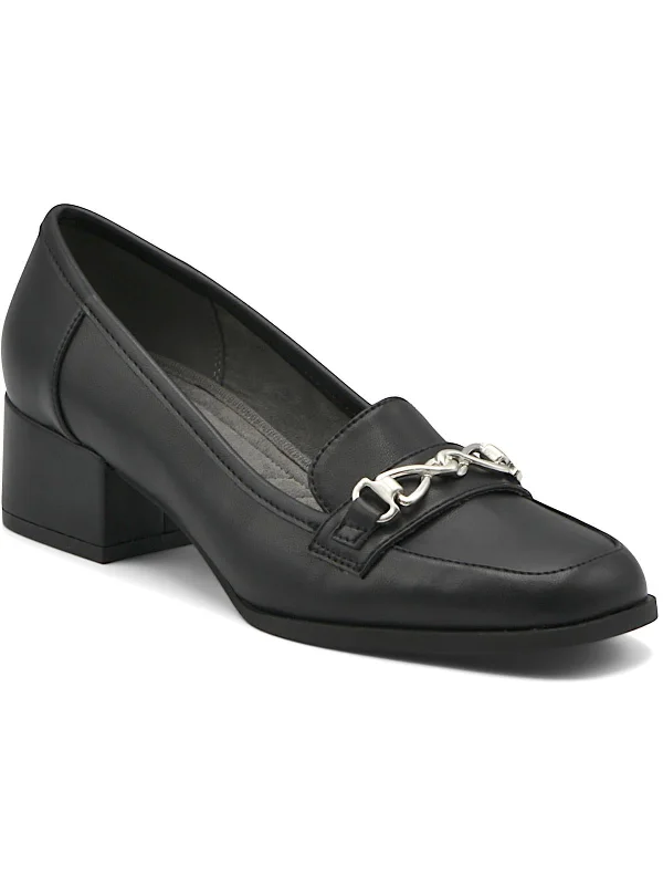 BREEZE Womens Faux Leather Loafers