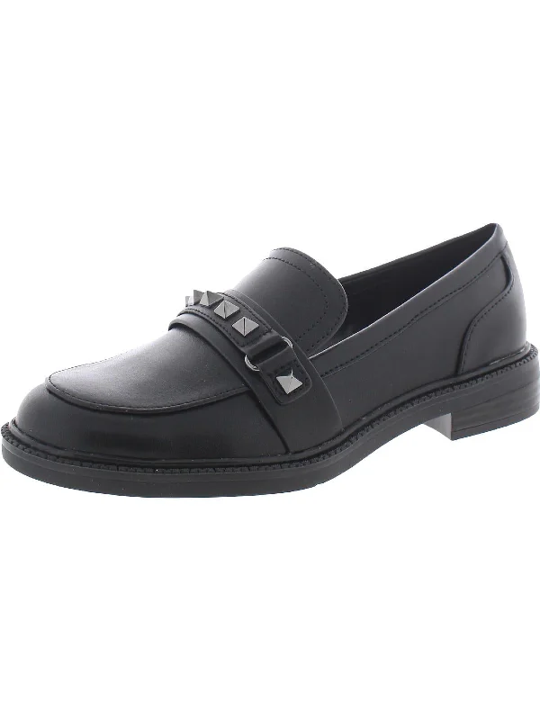 Cancia 2 Womens Faux Leather Flat Loafers