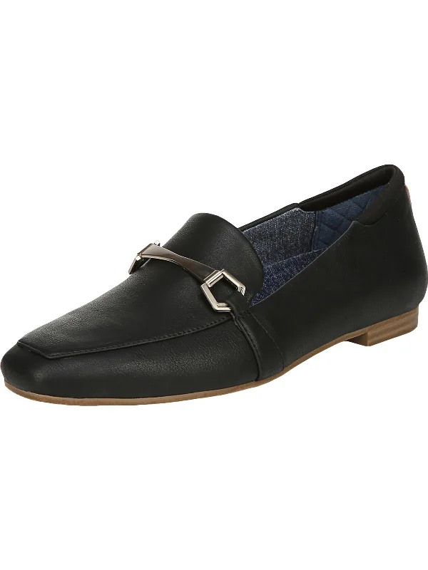 Maverick Womens Faux Leather Slip On Loafers