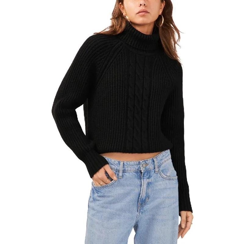 1.State Womens   Cut Out Back Turtleneck Pullover Sweater