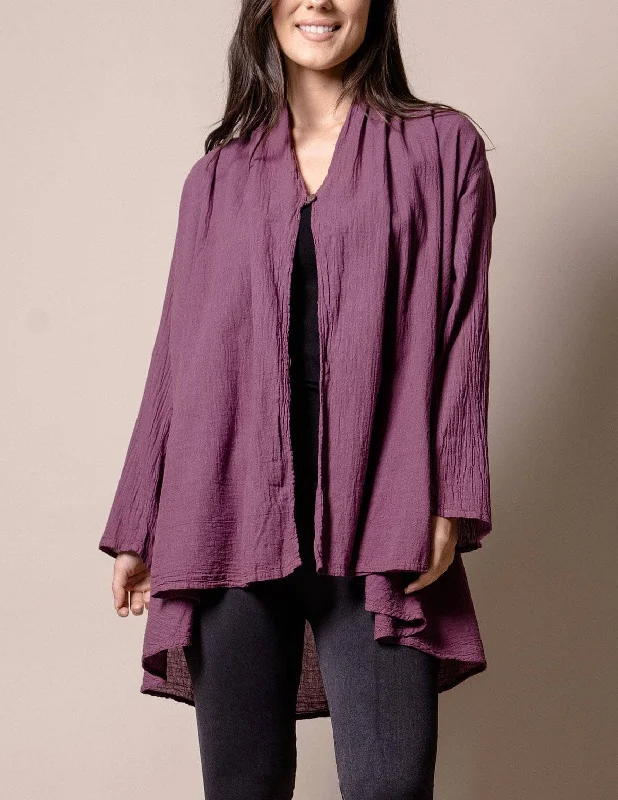 Brea Wrap Jacket - Plum